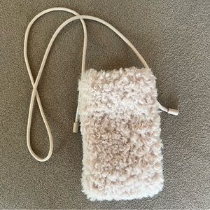 COS  Teddy Fleece Phone Case In White